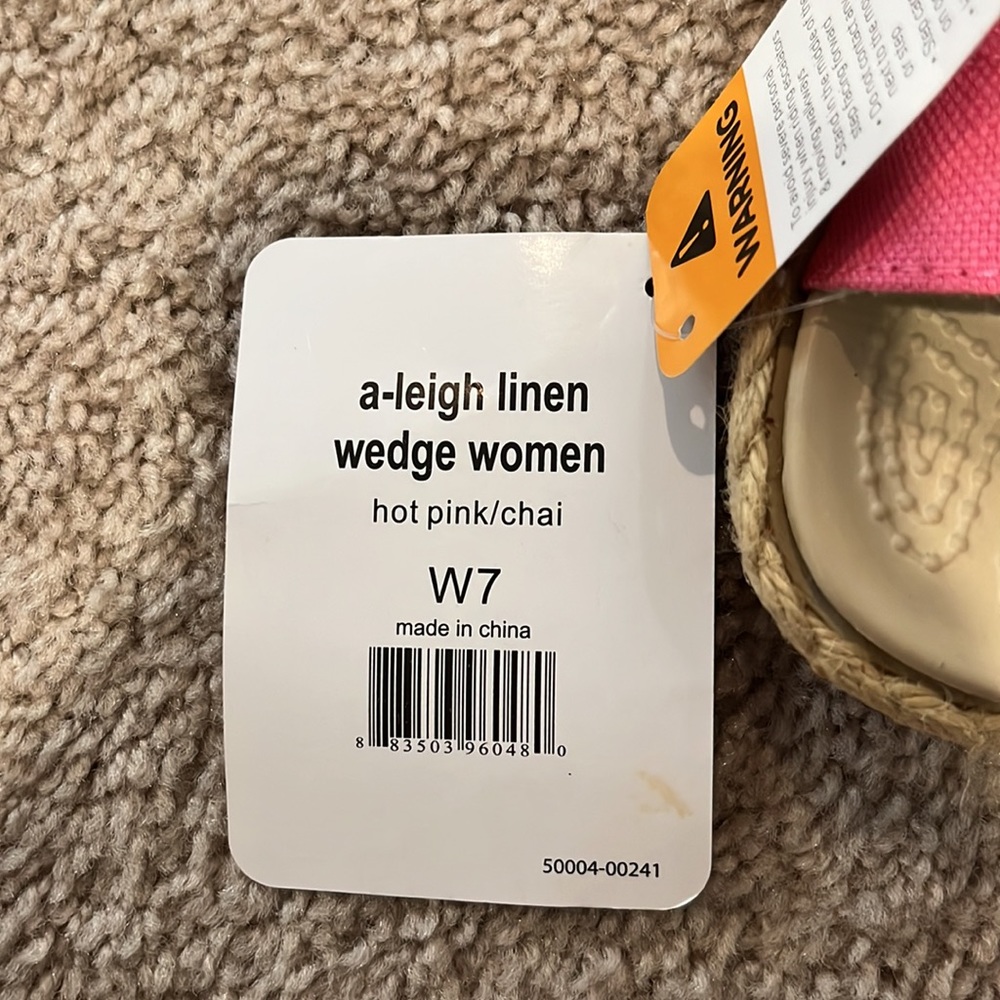 CROCS A-Leigh linen wedges - Picture 4 of 7